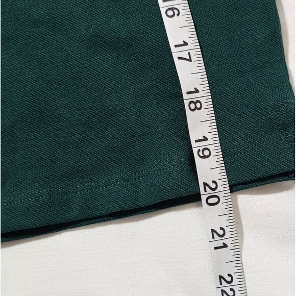 Children's Place Green Short Sleeve Puff Sleeve Uniform Ruffle Polo sz med 7/8 - Picture 6 of 8